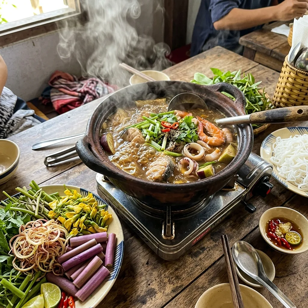 Lẩu mắm U Minh đặc sản Cà Mau