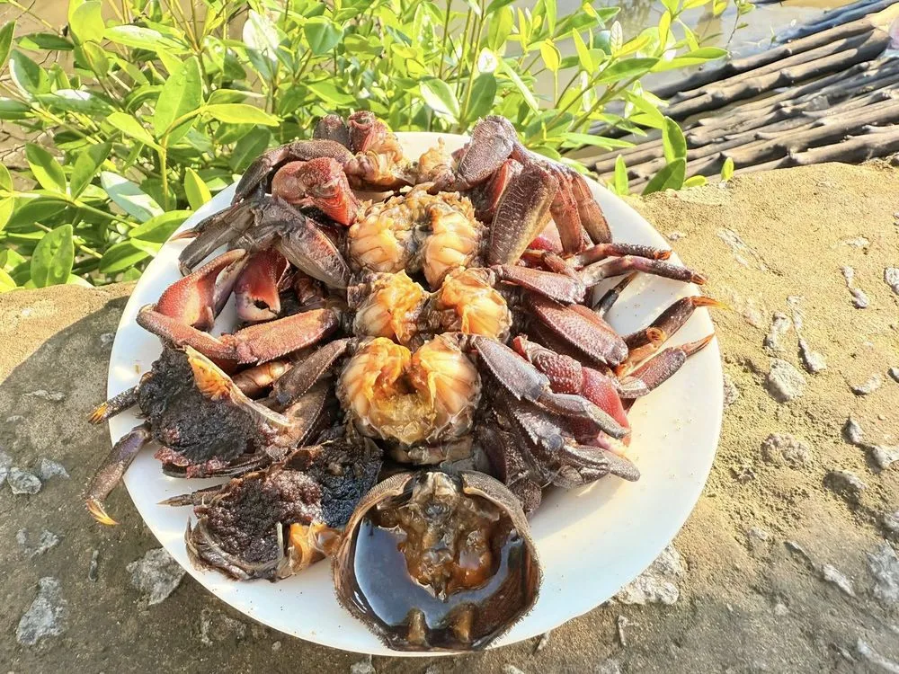 Mắm ba khía trộn tỏi ớt chanh